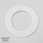 65mm White Open Circle Blank (2 Pcs) #UP310-General Bead