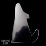 60mm x 75mm Clear Howling Coyote Blank #3976-General Bead
