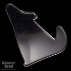 60mm x 75mm Clear Howling Coyote Blank #3976-General Bead