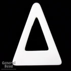 40mm x 60mm White Open Triangle Blank-General Bead