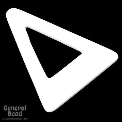 40mm x 60mm White Open Triangle Blank-General Bead