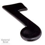 25mm x 40mm Black Music Note Blank-General Bead