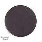 30mm Opaque Matte Black Circle Blank-General Bead