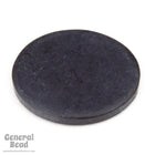 27mm Opaque Matte Black Circle Blank (2 Pcs) #UP579-General Bead