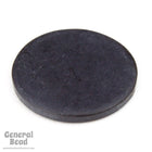 25mm Opaque Matte Black Circle Blank (4 Pcs) #4008-General Bead