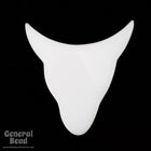 30mm x 35mm White Steer Head Blank-General Bead