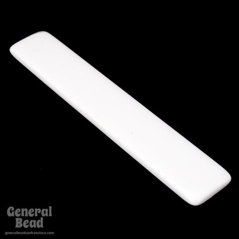 13mm x 75mm White Bar Blank (2 Pcs) #4026-General Bead
