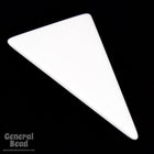 35mm x 65mm White Triangle Blank (2 Pcs) #4035-General Bead