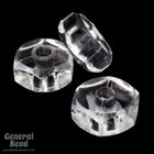 14mm Clear Lucite Hexagon Bead (10 Pcs) #4043-General Bead