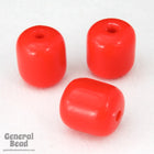 9mm x 10mm Red Lucite Barrel (20 Pcs) #4044-General Bead