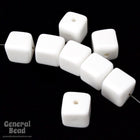 9mm White Cube Bead-General Bead