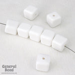 9mm White Cube Bead-General Bead