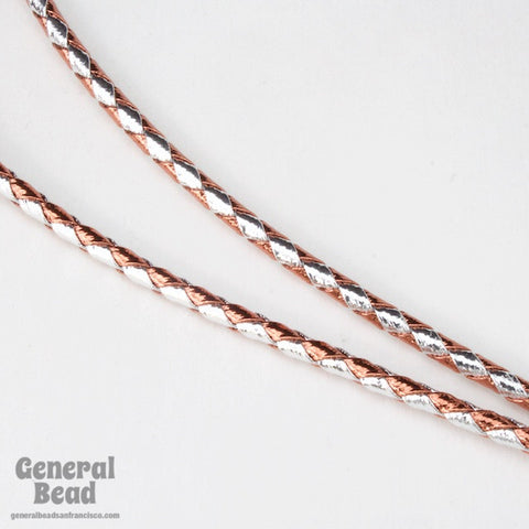 36" Metallic Copper/Silver Bolo Cord #4050