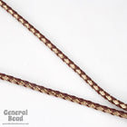 36" Brown/Metallic Gold Bolo Cord #4054