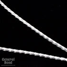 36" White/Metallic Silver Bolo Cord #4060