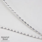 36" White/Metallic Silver Bolo Cord #4060