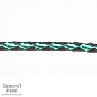 36" Black/Metallic Green Bolo Cord-General Bead