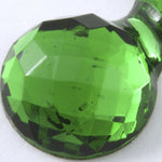 15mm x 30mm Double Bubble Faceted Emerald Cabochon #XS34-General Bead