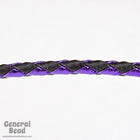 36" Black/Metallic Purple Bolo Cord-General Bead