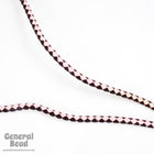 36" Black/Pink Velour Bolo Cord-General Bead