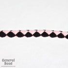 36" Black/Pink Velour Bolo Cord-General Bead