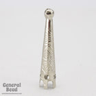 34mm Silver Tone Cone Bolo End #4078 SOLD OUT-General Bead