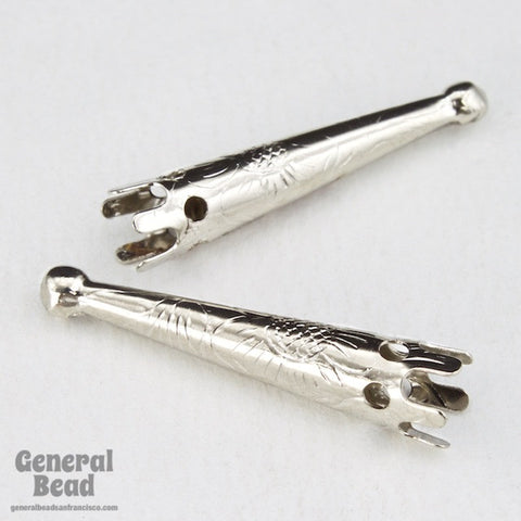 34mm Silver Tone Cone Bolo End #4078 SOLD OUT-General Bead