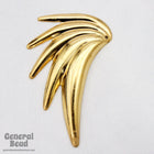 50mm Gold Tone Tropical Leaf Charm-General Bead