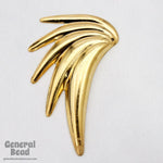 50mm Gold Tone Tropical Leaf Charm-General Bead