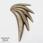 50mm Antique Silver Tropical Leaf Charm (2 Pcs) #4102-General Bead