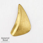 27mm Brass Curved Triangle (10 Pcs) #4106-General Bead