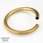 32mm Vintage Raw Brass Tubular Ring (4 Pcs) #4109-General Bead