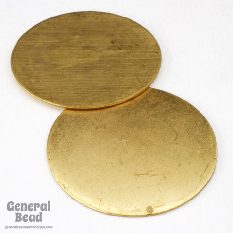 33mm Brass Circle Blank (4 Pcs) #4111-General Bead