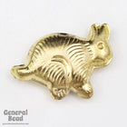 20mm x 30mm Brass Rabbit Bead (2 Pcs) #4412-General Bead