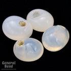 7mm x 10mm White Opal Irregular Teardrop (50 Pcs) #4144-General Bead