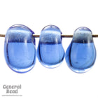 7mm x 10mm Transparent Sapphire Irregular Teardrop (50 Pcs) #4145-General Bead