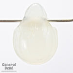 15mm White Opal Pear Drop (10 Pcs) #4150-General Bead