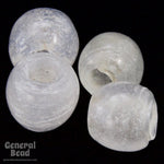 9mm Opaque Crystal Glass Crow Bead (10 Pcs) #UPG164