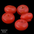 5-6mm Opaque Red Rondelle (100 Pcs) #4180-General Bead