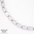 5mm x 9mm Transparent Light Amethyst Flat Oval Bead Strand-General Bead