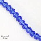 8mm Transparent Sapphire Faceted Rondelle Strand-General Bead