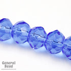 8mm Transparent Sapphire Faceted Rondelle Strand-General Bead