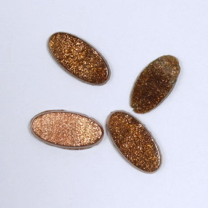 7mm x 14mm Bronze Oval Cabochon (4 Pcs) #XS32-F-General Bead