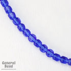 5mm Transparent Sapphire Beveled Cube Bead Strand-General Bead