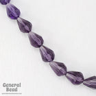 7mm x 10mm Transparent Tanzanite Faceted Pear Drop Strand-General Bead
