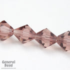 8mm Transparent Amethyst Faceted Bicone-General Bead