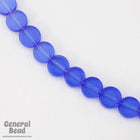 8mm Transparent Sapphire Flat Circle Bead Strand-General Bead