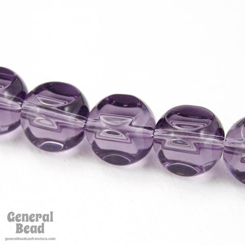 6mm Transparent Tanzanite Beveled Cube Bead Strand-General Bead