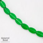 5mm x 9mm Transparent Emerald Flat Oval Bead Strand-General Bead