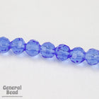 4mm Transparent Sapphire Faceted Round Bead Strand-General Bead